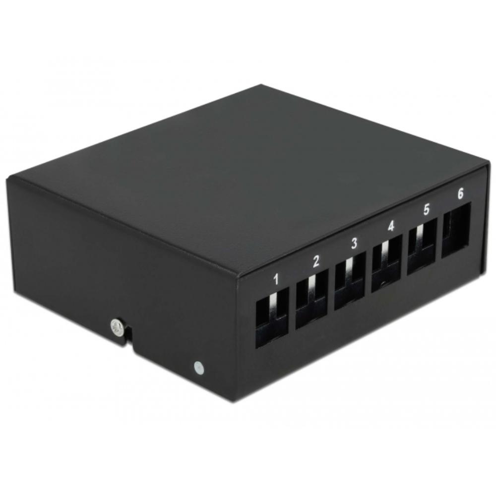 6-ports patchpanel - Delock