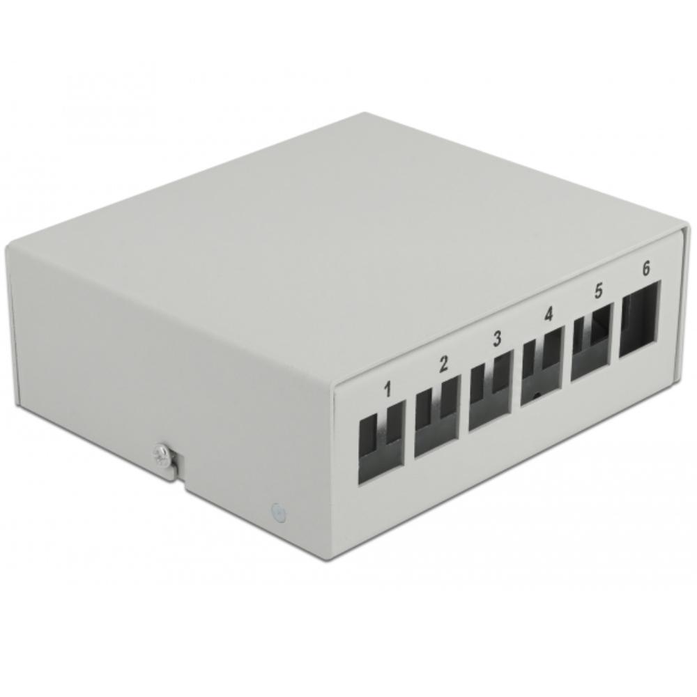 6-ports patchpanel - Delock
