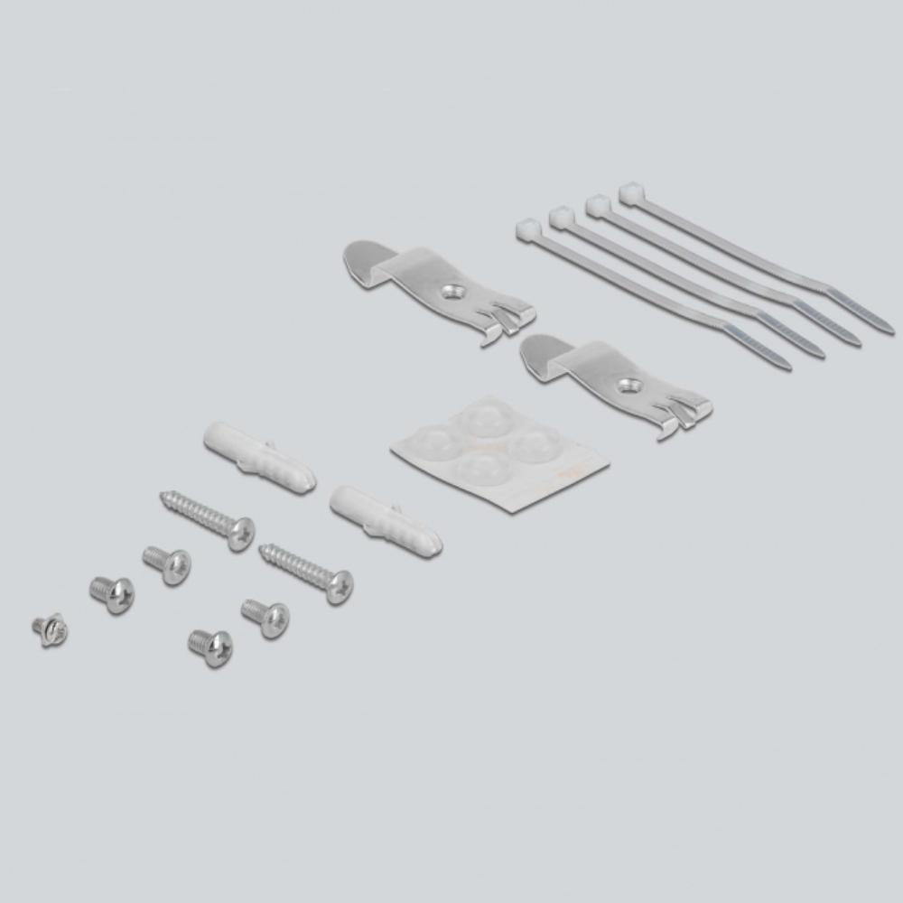 Vægbeslag + DIN-skinne patchpanel