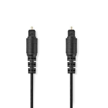 Optisk lydkabel TosLink han TosLink han 2,00 m rundt PVC - Nedis