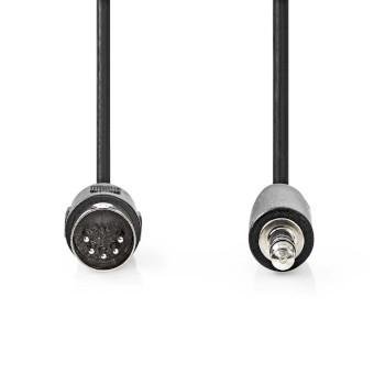 DIN-Audiokabel DIN 5-Pins Han 3,5 mm Han Forkromet 1,00 m - Nedis