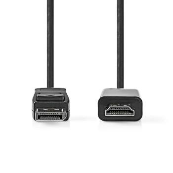DisplayPort-kabel DisplayPort-han HDMI™-stik 1080p - Nedis