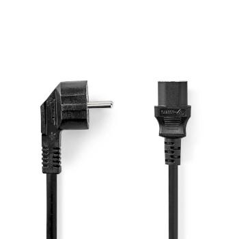 Strømkabel Type F (CEE 7/7) Male IEC-320-C13 Vinklet Lige