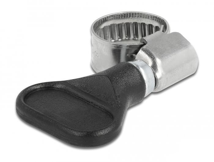 Delock Slangeschelle RVS 400 RVS med vingemøtrik 8 - 12 mm 5 stk - Delock