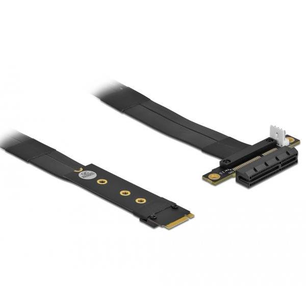 Delock M.2 Key M til PCIe x4 NVMe adapter med 20 cm kabel - Delock