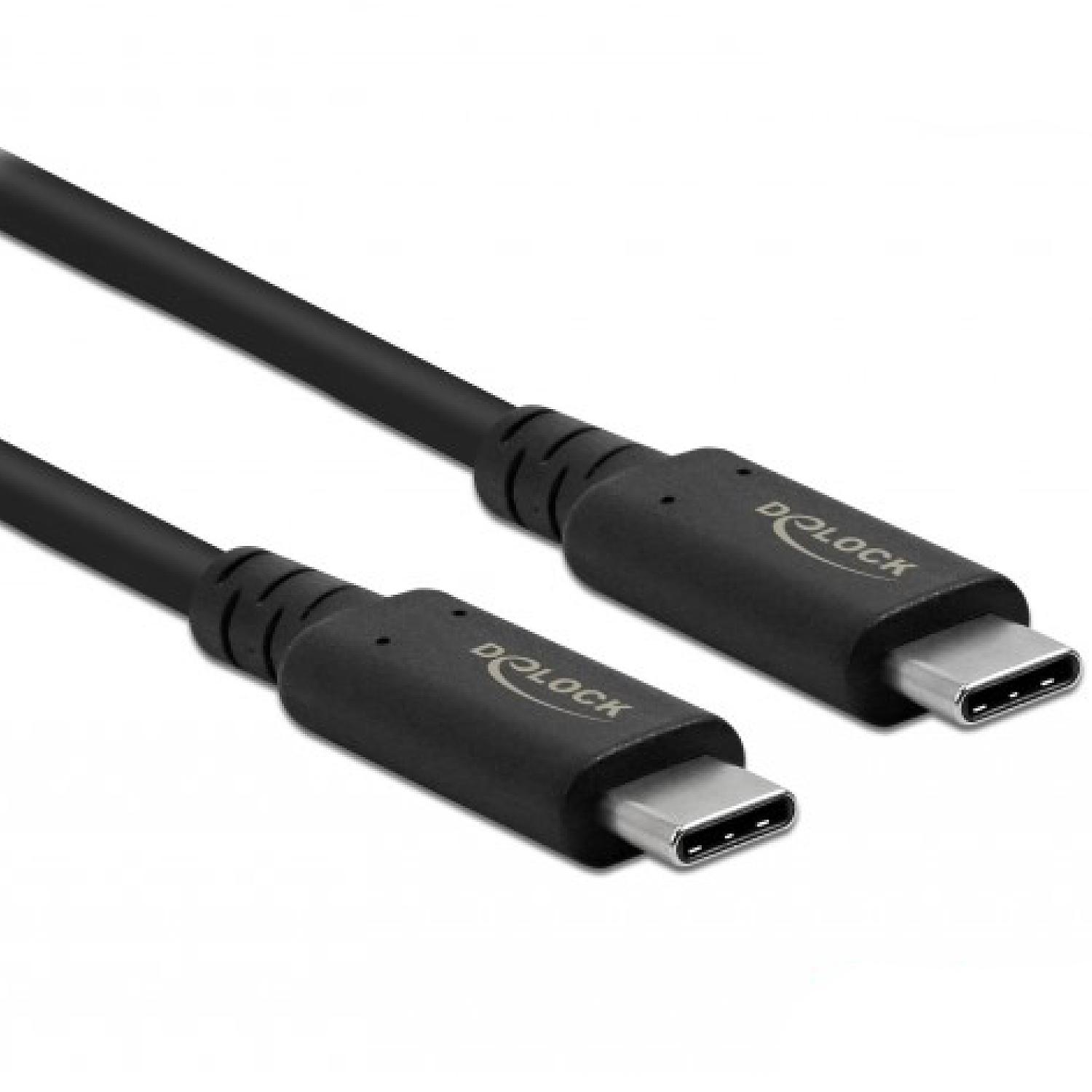 Delock USB4, USB-C til USB-C, coax, 80 cm. - Delock