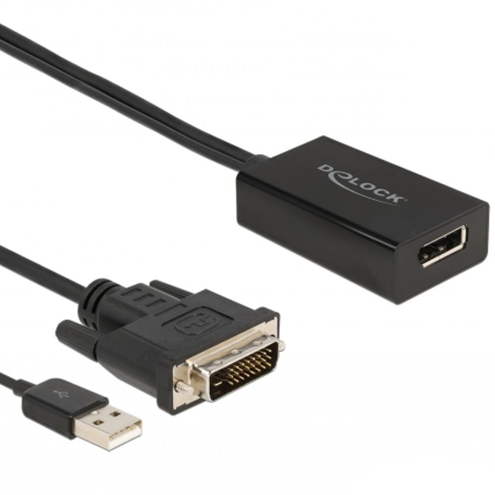 DVI-D til DisplayPort-adapter - Delock