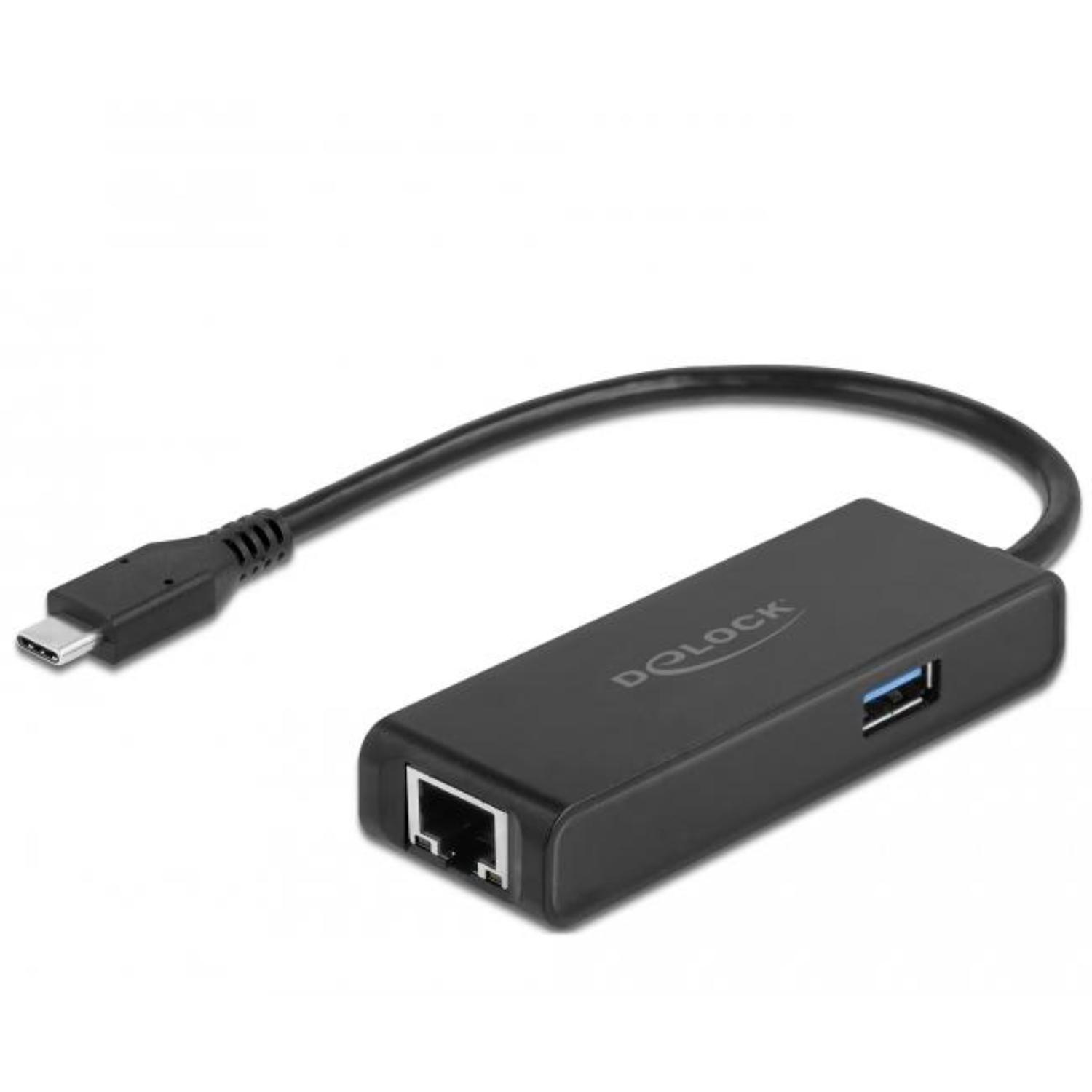 Delock USB Type-C™-adapter til 2,5 Gigabit LAN med USB type-A-stik - Delock