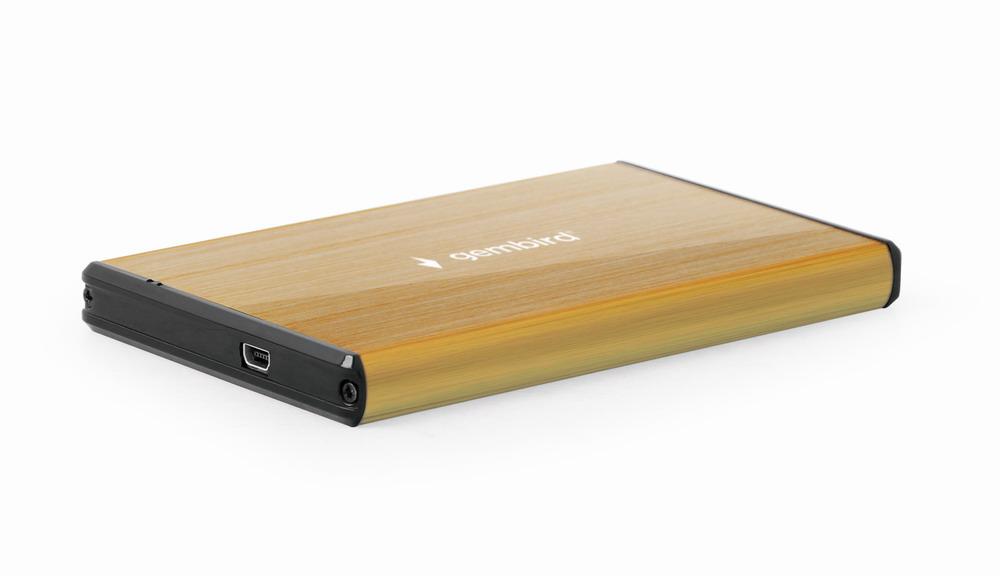 Ekstern HDD kabinet 2.5' SATA USB3.0 sort (børstede) - Gembird