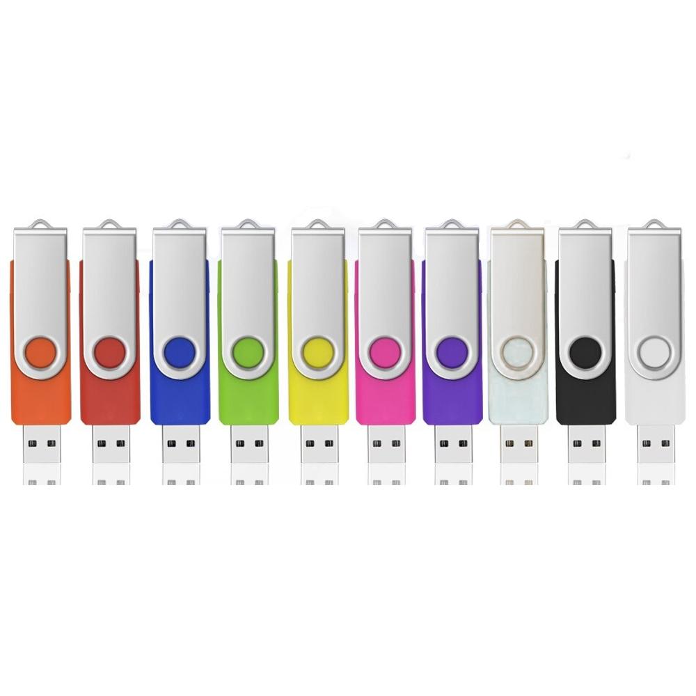 Sæt med 10 USB-nøgler 2.0 - 2 GB