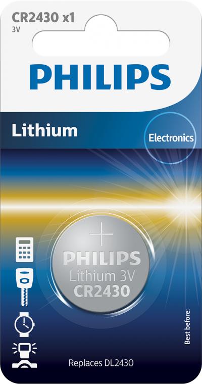 Philips Lithium CR2430 Blister 1 - Philips