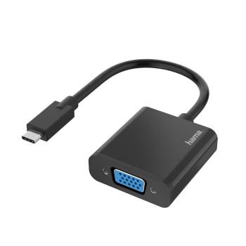 Videoadapter, USB-C-stik - VGA-stik, Full-HD 1080p - Hama