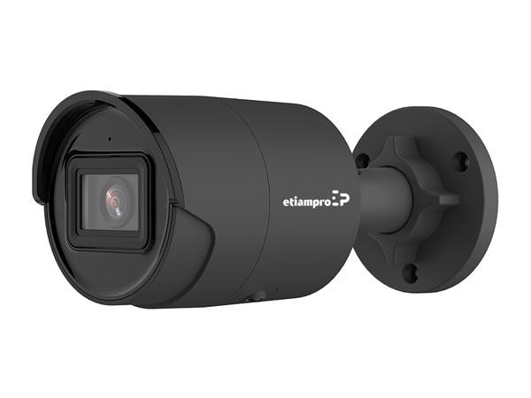 IP-NETVÆRKSKAMERA - FAST NETVÆRK - CYLINDERFORMET - 8 MP - SORT - EtiamPro