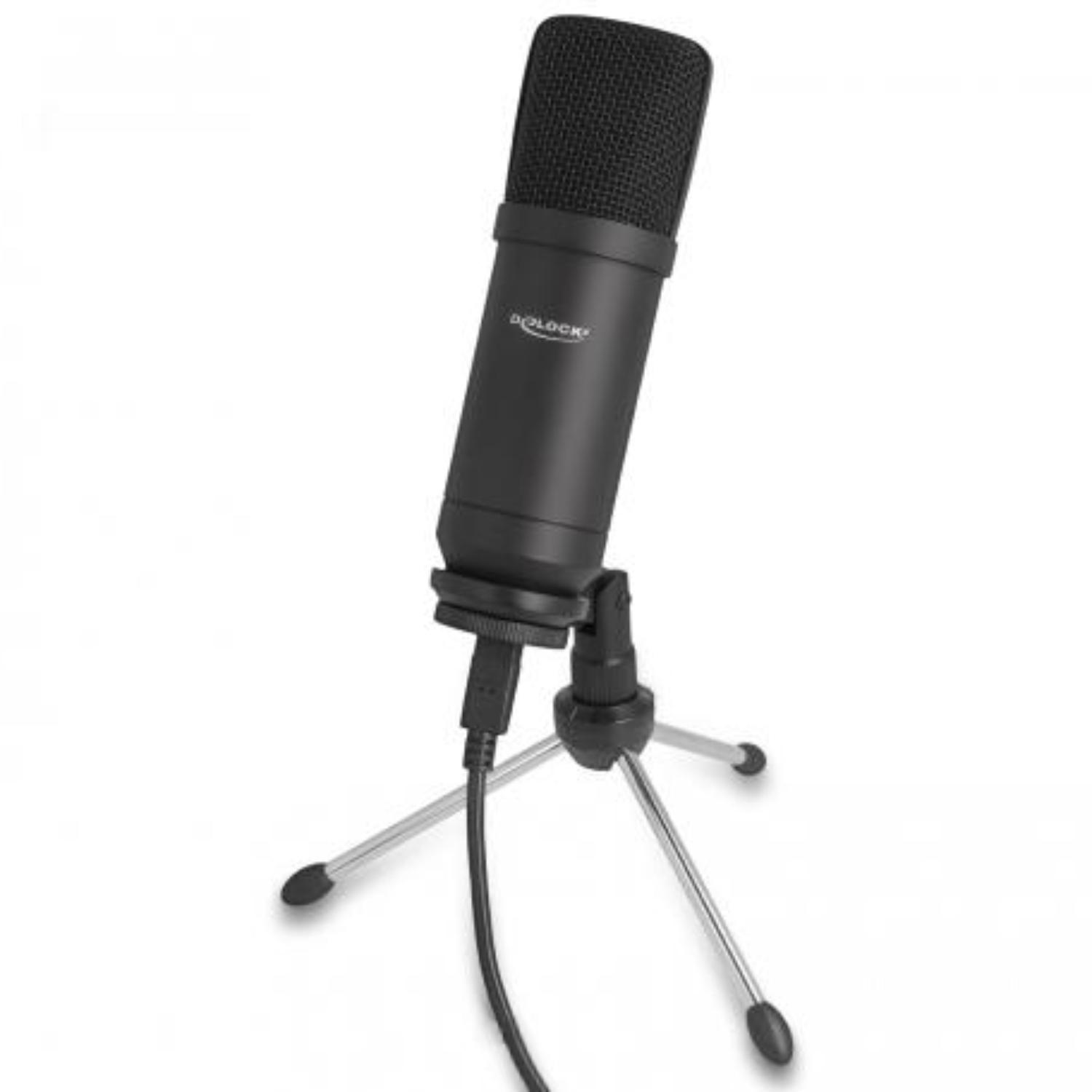 Delock Professionel USB-Kondensatormikrofon 24 Bit / 192 kHz til PC og - Delock