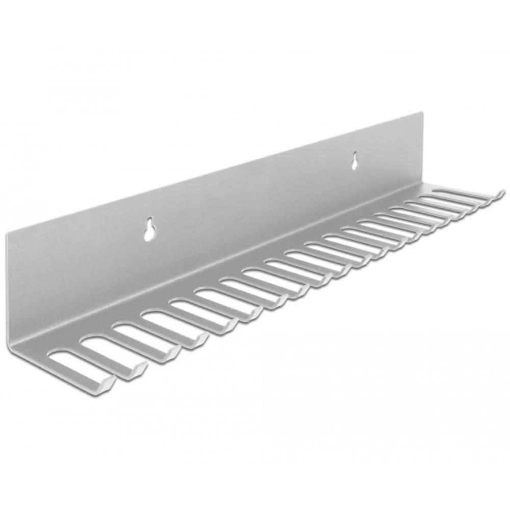 Delock Kabelholder 318 x 65 mm til vægmontering grå