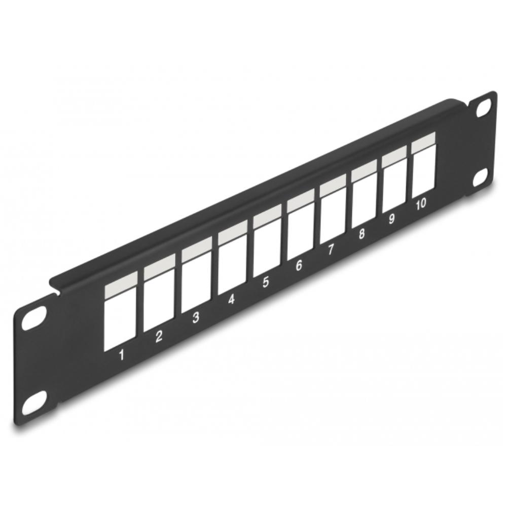 Delock 10″ Keystone Patchpanel 10 Port sort