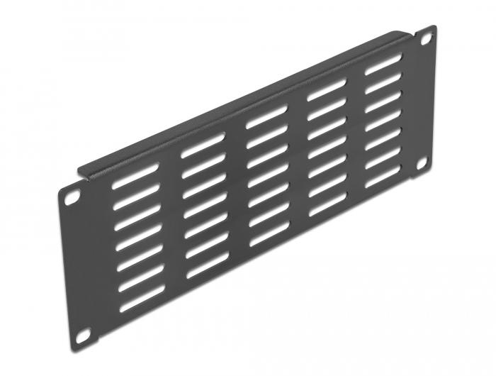 Delock 10″ Netværkskabinetpanel med ventilationsriller horisontalt 2 HE - Delock