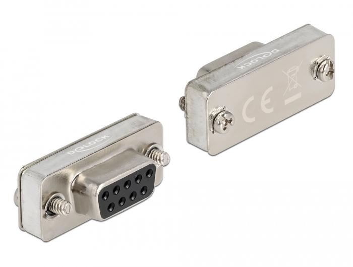 Delock RS-232/422/485 Loopback-adapter med DB9-stik - Delock