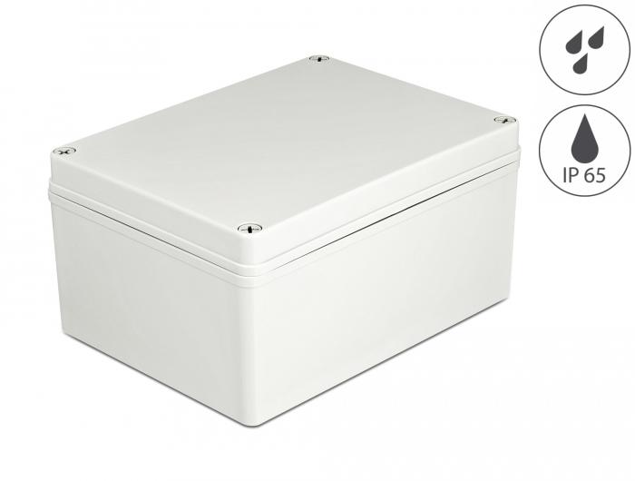 Delock Installationshus IP65 vandtæt 200 x 150 x 100 mm grå - Delock