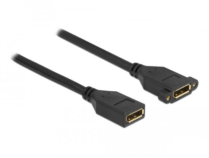 Delock DisplayPort 1.2 Kabel hun til hun til installation 4K 60 Hz 2 m - Delock
