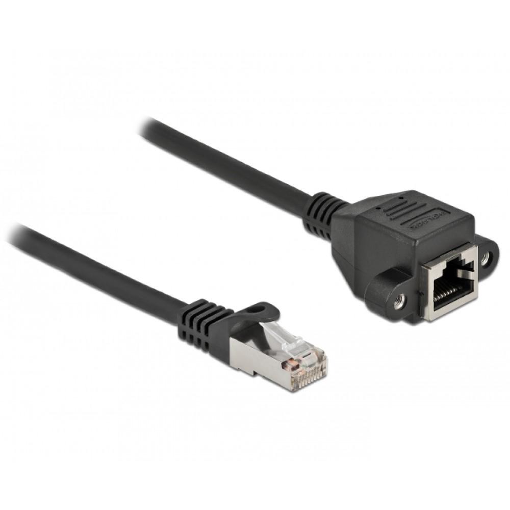 S/FTP Cat 6a forlængerkabel - Delock