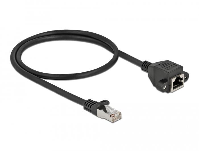 S/FTP Cat 6a forlængerkabel - Delock