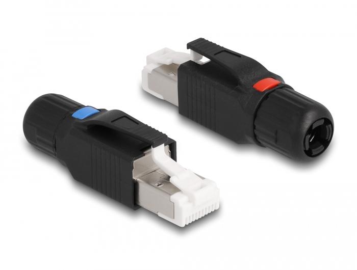Delock RJ45-stik til netværkskabel, Cat.6A. - Delock