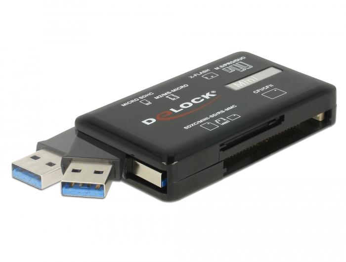 Delock SuperSpeed USB-kortlæser til CF / SD / Micro SD / MS / M2 / xD S - Delock