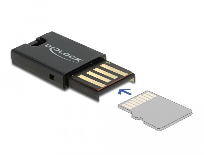 Delock USB 2.0 kortlæser til Micro SD hukommelseskort - Delock