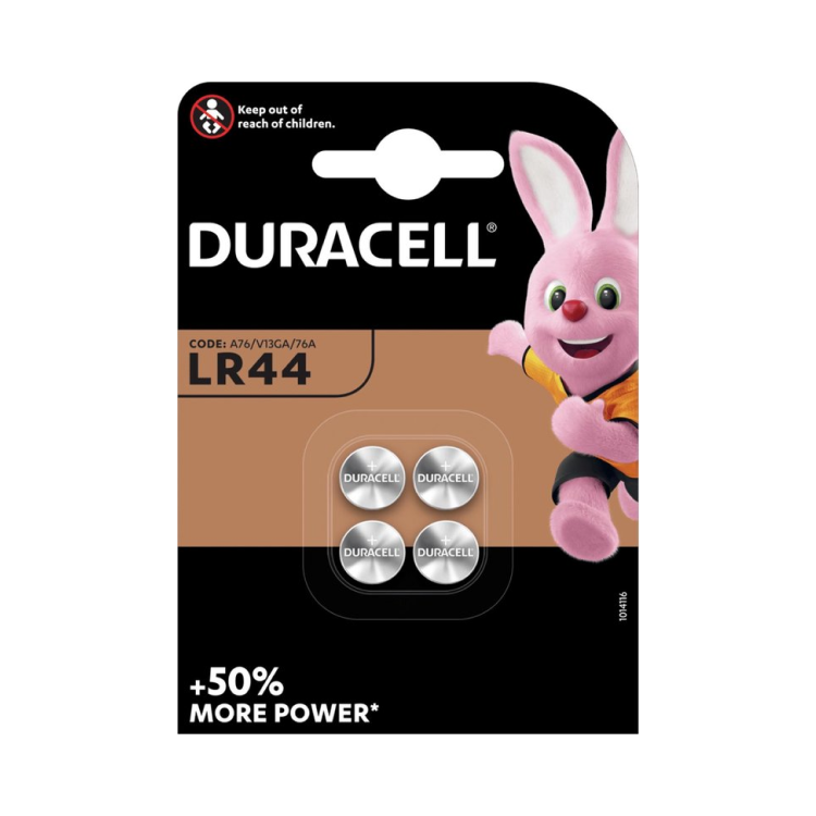 Duracell Alkaline LR44 1,5V blister 4