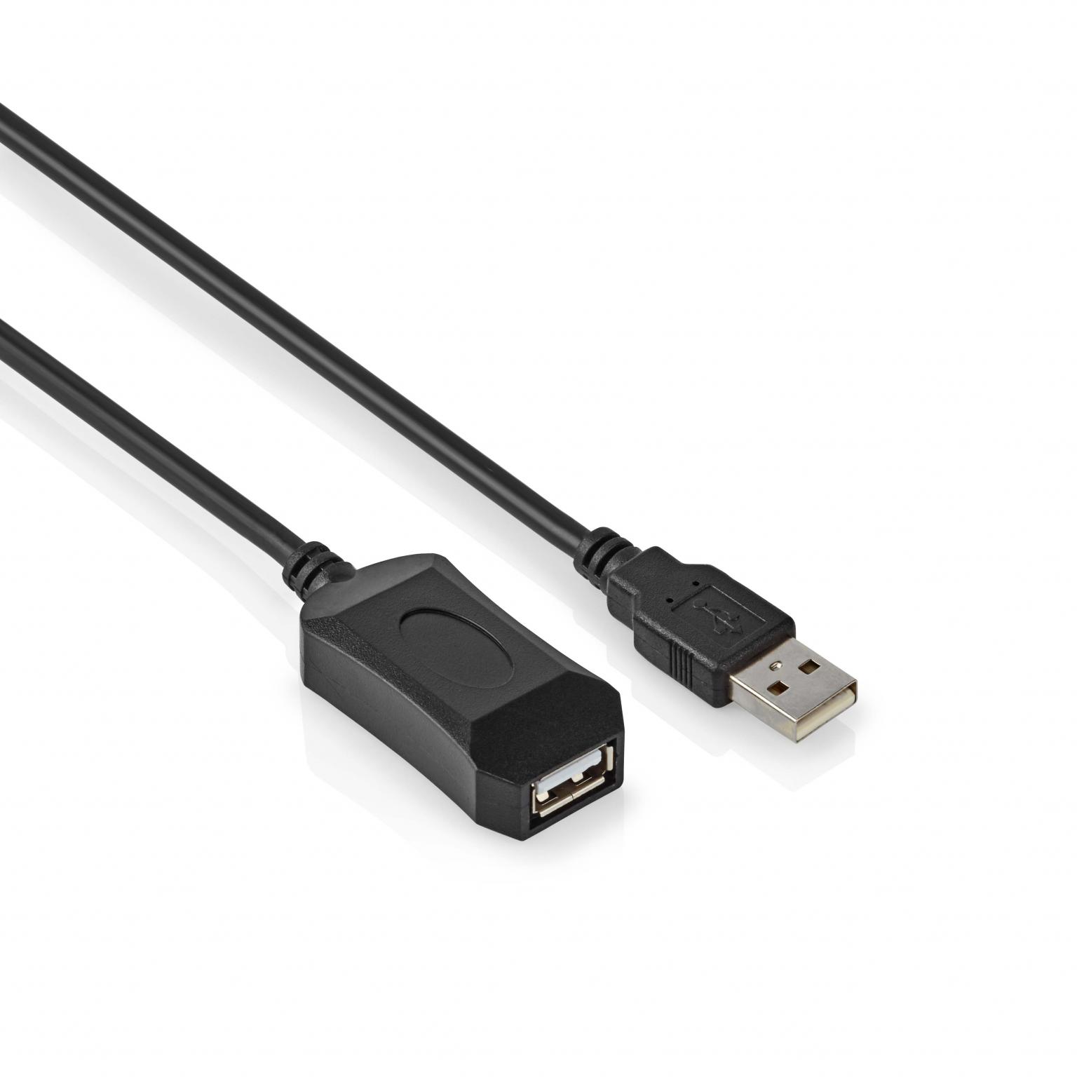 USB-kabel med forstærker 5 meter