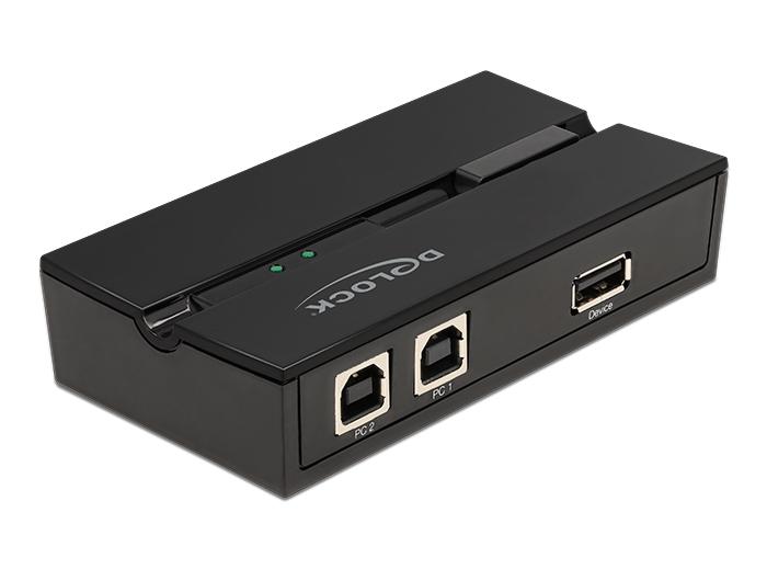 Delock USB 2.0 Switch til 2 pc'er på 1 enhed - Delock