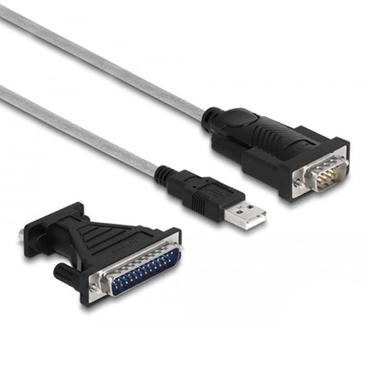 Delock USB 2.0 til RS-232, D-Sub 9 adapter, 1.8 m.