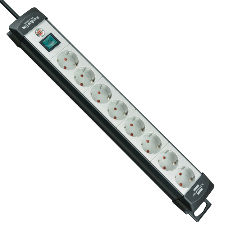 Steckdoseneiste Brennenstuhl Premium-Line 8fach sw/grau 3m - Brennenstuhl