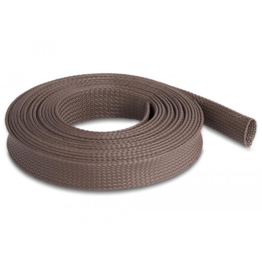 Delock Fletteslange gnaversikker strækbar 5 m x 25 mm brun - Delock