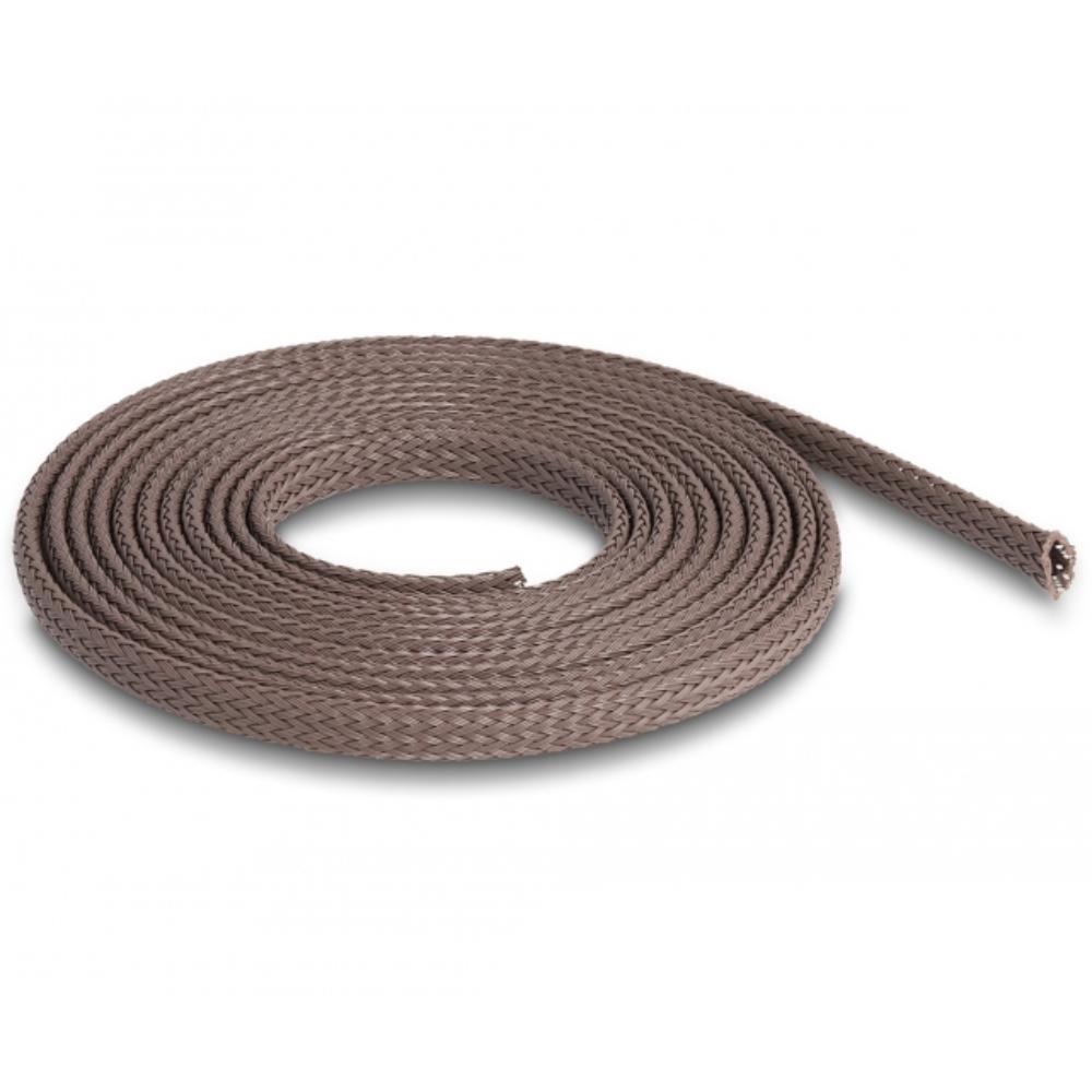Delock Flekseslange gnaversikker strækbar 2 m x 6 mm brun - Delock