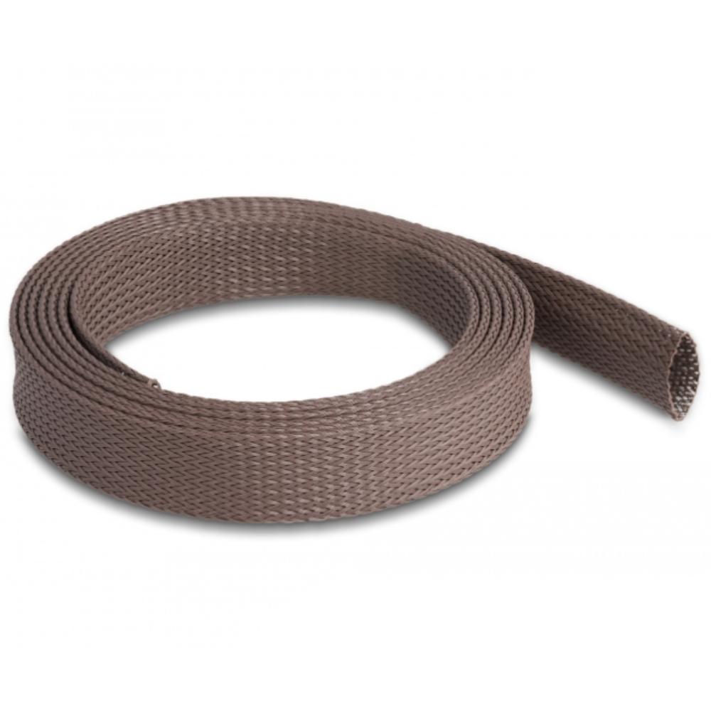 Delock Geflechtschlauch, 2 m, 25 mm, knaagdierbest. brun. - Delock