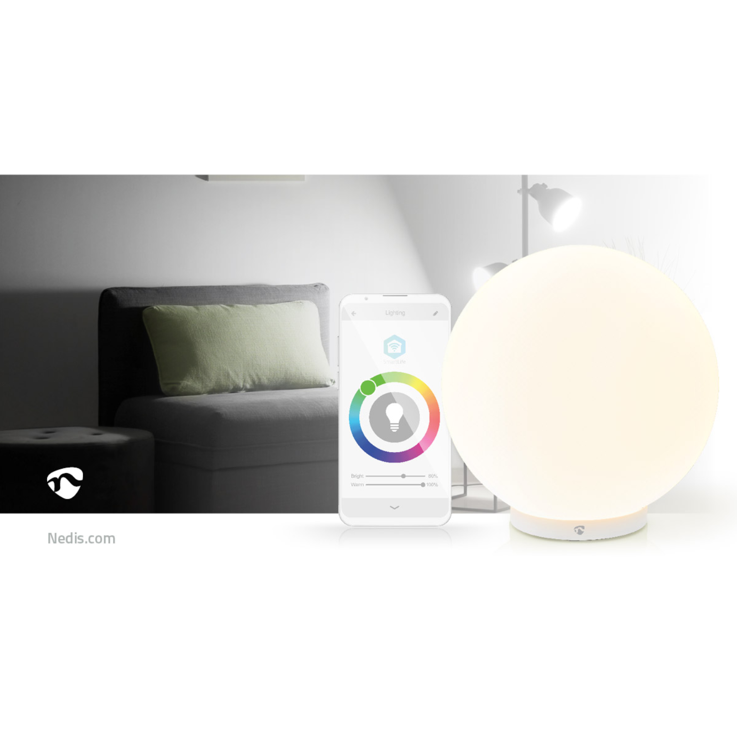 Smart LED-lampe - Nedis