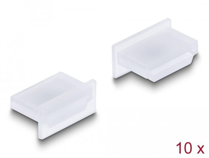 Delock støvkappe til HDMI A-stik uden håndtag 10 stk. transparent - Delock