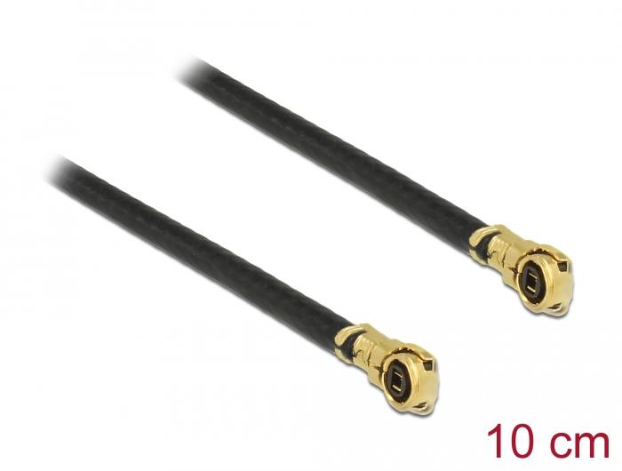 Delock Antennekabel MHF® 4L Stik til MHF® 4L Stik 1,13 10 cm - Delock