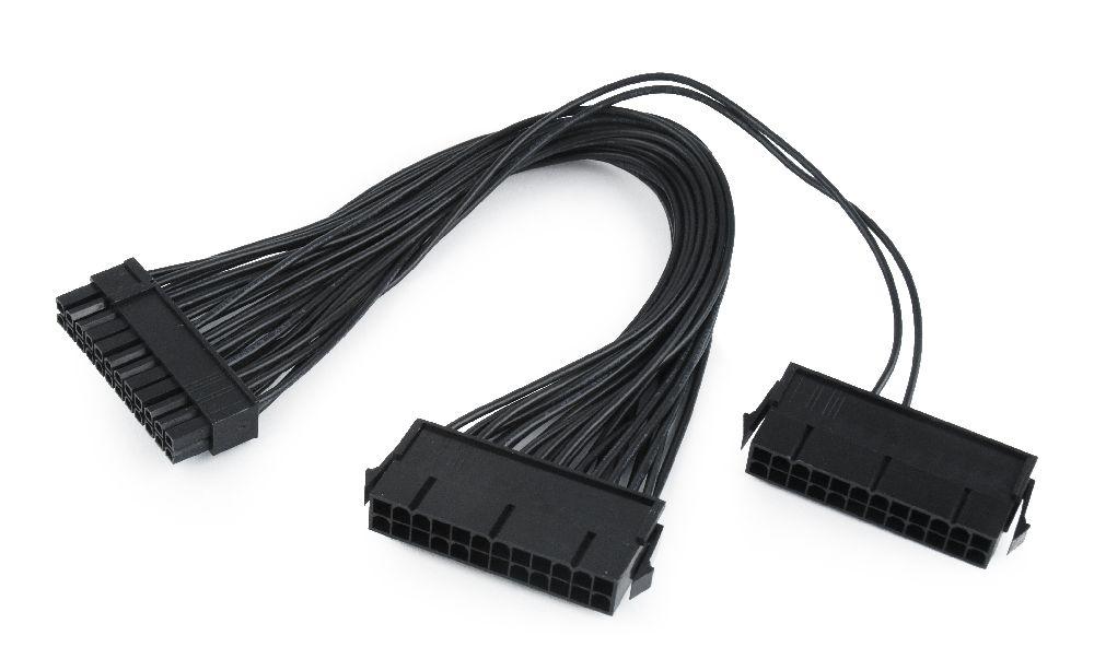 Dobbelt 24-Pin intern PC-strømforlængerkabel, 0,3 m - CableXpert