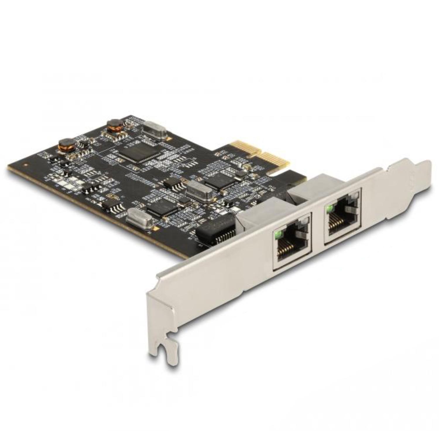 Delock PCI Express x2 kort med 2 x 2,5 Gigabit LAN i225 - Delock