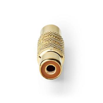 Mono-Audio-Adapter RCA-stik RCA-stik forgyldt lige Metal - Nedis