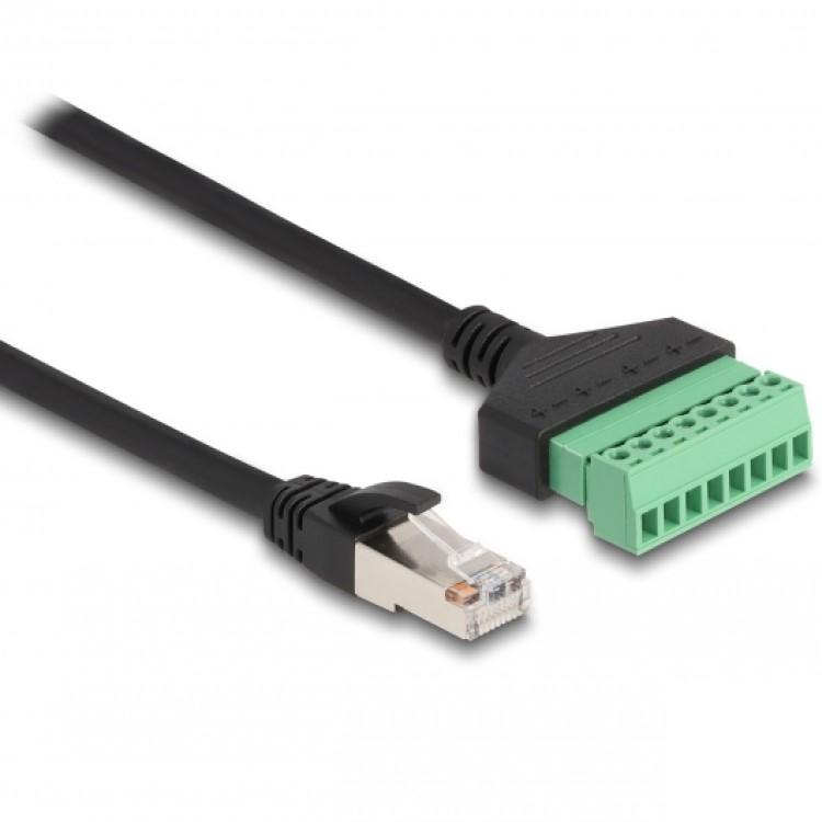 Adapter RJ45 til klemmeblok - Delock