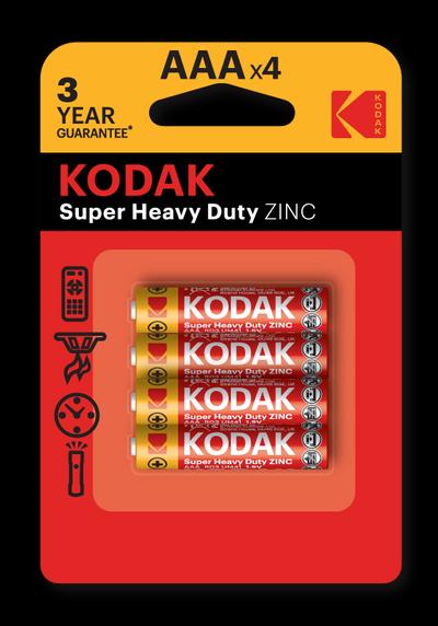 Kodak ZINC super heavy duty AAA Blister 4 - Kodak