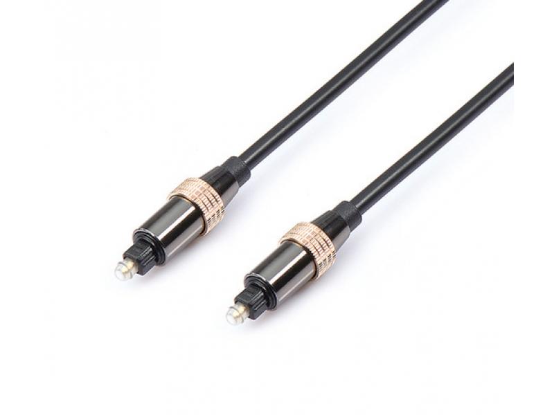 Reekin Toslink Optisk Lydkabel - 5,0m PREMIUM (Sort) - Reekin