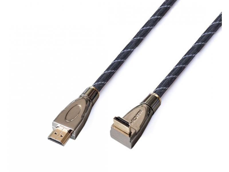 Reekin HDMI Kabel - 3,0 Meter - FULL HD Metalstik 90 (Hi-Speed w. Ether - Reekin