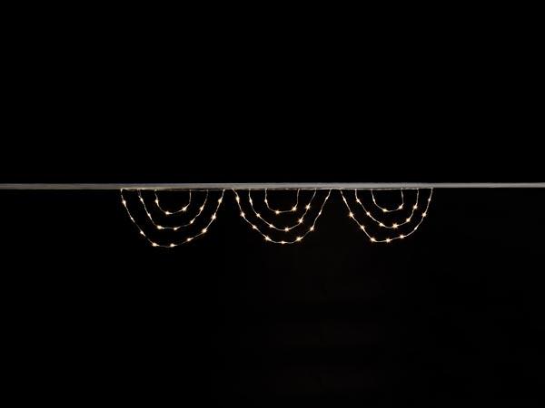Moonlight LED - 2 x 0,3 m - varm hvide lamper - transparent kabel - 31 V - Velleman