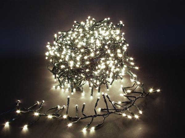 Spinlight LED - 6 m - 510 hvide lamper - sort kabel - Modulator - 31V - Light Creations