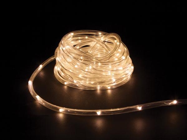 Microlight LED - 6 m - 120 varmt hvide LEDs - transparent kabel - 12V - Light Creations